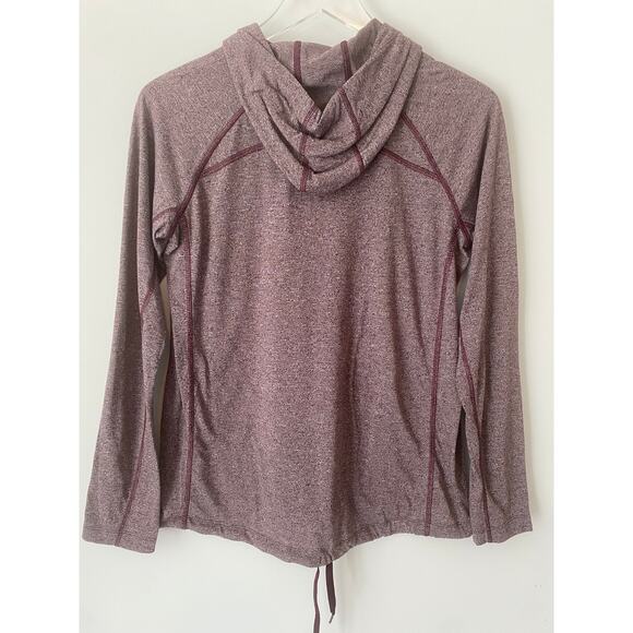 UNDER ARMOUR HEATHERED BURGUNDY LIGHTWEIGHT HOODIE SIZE MEDIUM - Picture 4 of 4